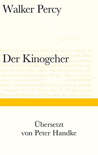 Der Kinogeher (Bibliothek Suhrkamp) von Suhrkamp Verlag AG